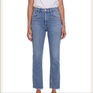 AGOLDE Wilder Mid Rise Comfort Straight Jeans in Cascadia